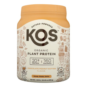 Kos - Plant Protein Chocolate Peanutbutter - 1 Each - 20.56 Oz - Vita-Shoppe.com