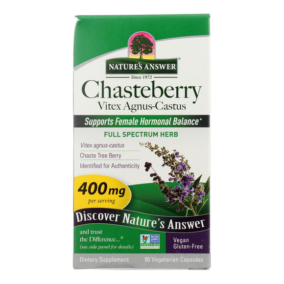 Nature's Answer - Chasteberry 400 Mg - 1 Each-90 Vcap - Vita-Shoppe.com