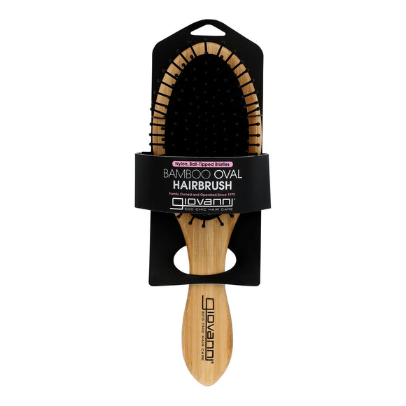 Giovanni Hair Care Products - Hair Brush Bamboo Oval - 1 Each-1 Ct - Vita-Shoppe.com