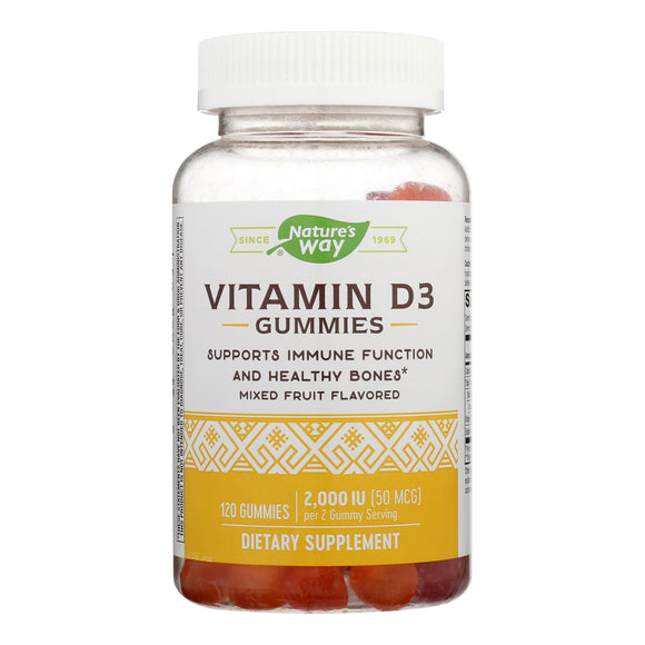 Nature's Way - Vitamin D3 50 Mcg Gummy - 1 Each-120 Ct - Vita-Shoppe.com