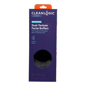 Cleanlogic - Face Bffr Dtx Chrcl Dual - 1 Each-3 Ct - Vita-Shoppe.com