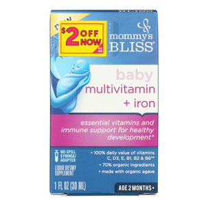 Mommy's Bliss - Multivit Iron Drops Baby - 1 Each-1 Fz - Vita-Shoppe.com