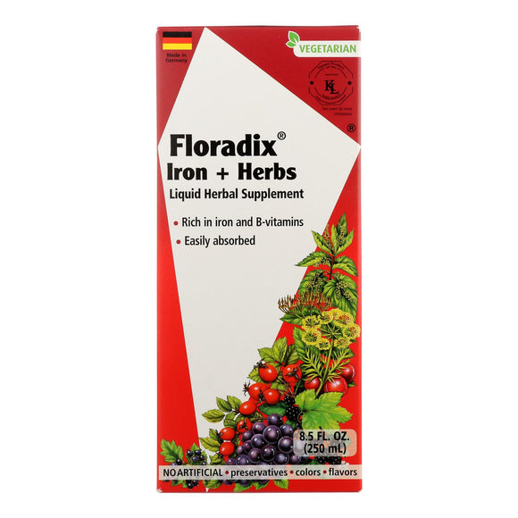 Floradix - Floradix Iron And Herbs - 1 Each 1-8.5 Fz - Vita-Shoppe.com