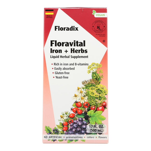 Floradix - Floravital Iron And Herbs - 1 Each 1-17 Fz - Vita-Shoppe.com