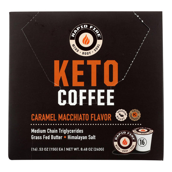 Rapid Fire - Coffee Keto Pod Caramel Macc - 1 Each-16 Ct - Vita-Shoppe.com