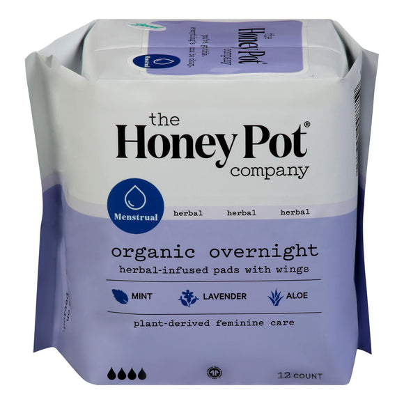 The Honey Pot - Mnstrl Pads Overnt Herbal - 1 Each 1-12 Ct - Vita-Shoppe.com