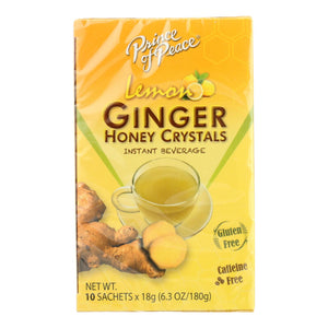 Prince Of Peace - Tea Instant Lemon Ginger Honey Cry - Case Of 6-10 Bag - Vita-Shoppe.com