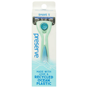 Preserve - Razor Popi Shave 5 Green - Case Of 6-1 Ct - Vita-Shoppe.com