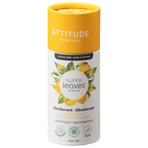 Attitude - Deodorant Spr/lv Lemon - 1 Each-3 Oz - Vita-Shoppe.com