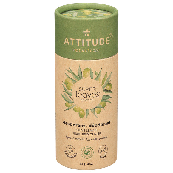 Attitude - Deodorant Spr/lv Olive Leaves - 1 Each-3 Oz - Vita-Shoppe.com