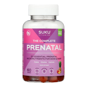 Suku Vitamins - Gummy Complete Prenatal - 1 Each -60 Count - Vita-Shoppe.com