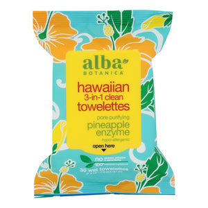 Alba Botanica - Hawaiian Towelettes 3in1 - 1 Each 1-25 Ct - Vita-Shoppe.com