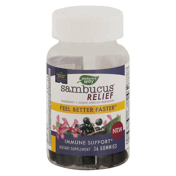 Nature's Way - Sambucus Adult Gummy - 1 Each-36 Ct - Vita-Shoppe.com