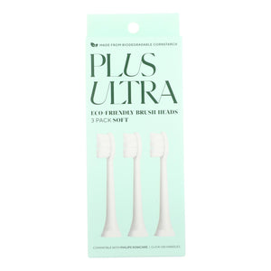 Plus Ultra - Tbrush Heads Echo 3pk - Case Of 4-3 Ct - Vita-Shoppe.com