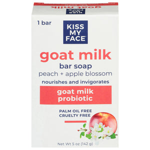 Kiss My Face - Br Soap Goatmlk Pch/apblo - 1 Each-5 Oz - Vita-Shoppe.com