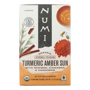 Numi Tea - Tea Turmeric Amber Sun - Case Of 6-15 Bag - Vita-Shoppe.com