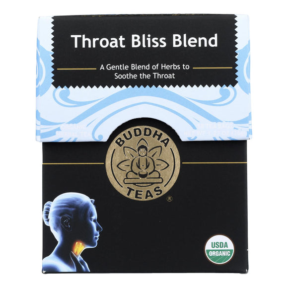Buddha Teas - Tea Throat Bliss Blend - Case Of 6-18 Ct - Vita-Shoppe.com