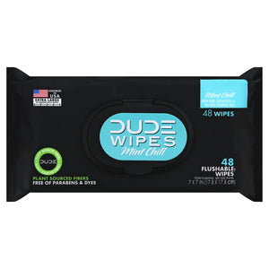 Dude Wipes - Wipes Dspnsr Pack Mint Chll - Case Of 8-48 Ct - Vita-Shoppe.com