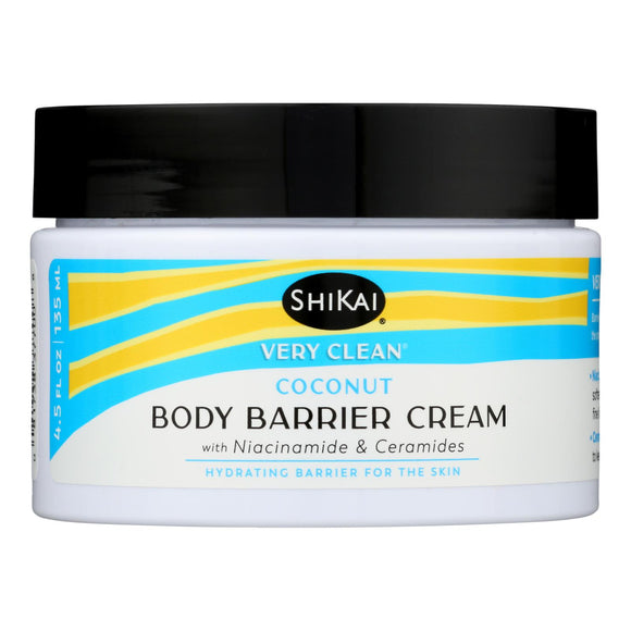 Shikai Products - Cream Barrier Coconut - 1 Each-4.5 Fz - Vita-Shoppe.com