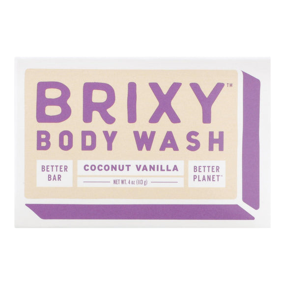 Brixy - Body Wash Bar Coconut Vanilla - 1 Each -4 Oz - Vita-Shoppe.com