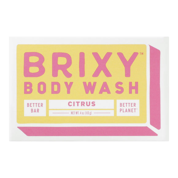 Brixy - Body Wash Bar Citrus - 1 Each -4 Oz - Vita-Shoppe.com