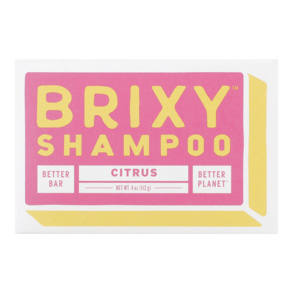 Brixy - Shampoo Bar Citrus - 1 Each -4 Oz - Vita-Shoppe.com