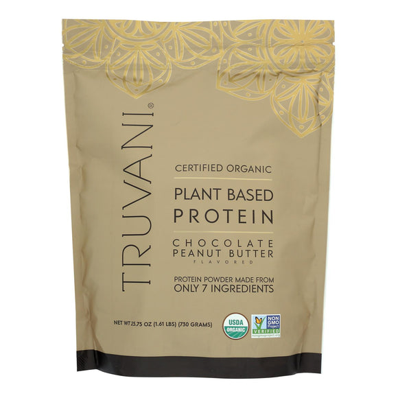 Truvani - Protein Powder Peanut Butter Chocolate - 1 Each-25.75 Oz - Vita-Shoppe.com