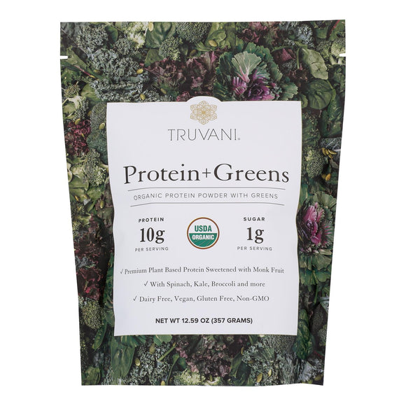 Truvani - Protein Powder Greens - 1 Each-12.59 Oz - Vita-Shoppe.com