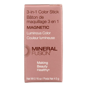 Mineral Fusion - Color Stk 3-in-1 Magnetic - 1 Each-.16 Oz - Vita-Shoppe.com