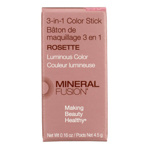 Mineral Fusion - Color Stk 3-in-1 Rosette - 1 Each-.16 Oz - Vita-Shoppe.com