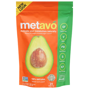 Metavo - Metabolism Suprt Powder - Case Of 3-6.1 Oz - Vita-Shoppe.com