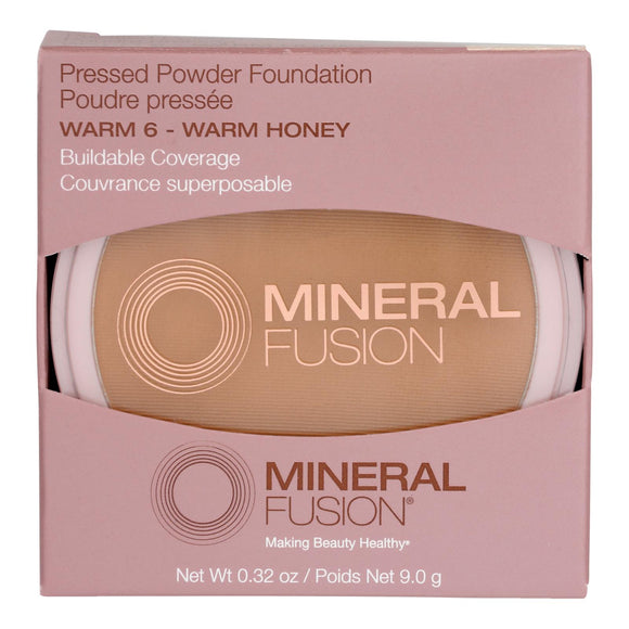 Mineral Fusion - Mkup Pressed Base Warm 6 - 1 Each-.32 Oz - Vita-Shoppe.com