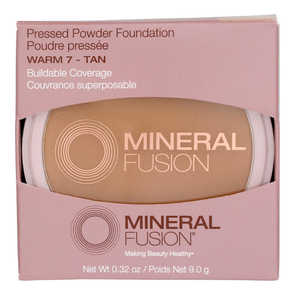 Mineral Fusion - Mkup Pressed Base Warm 7 - 1 Each-.32 Oz - Vita-Shoppe.com