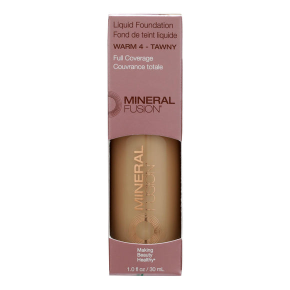 Mineral Fusion - Mkup Liquid Foundation Warm4 - 1 Each-1 Fz - Vita-Shoppe.com