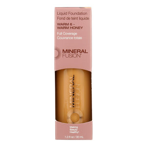 Mineral Fusion - Mkup Liquid Foundation Warm6 - 1 Each-1 Fz - Vita-Shoppe.com