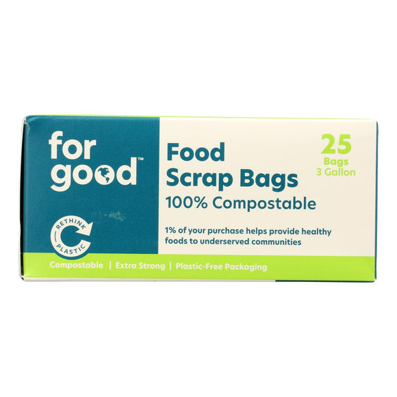 For Good - Food Scrap Bags 3 Gallon - Case Of 6-25 Ct - Vita-Shoppe.com