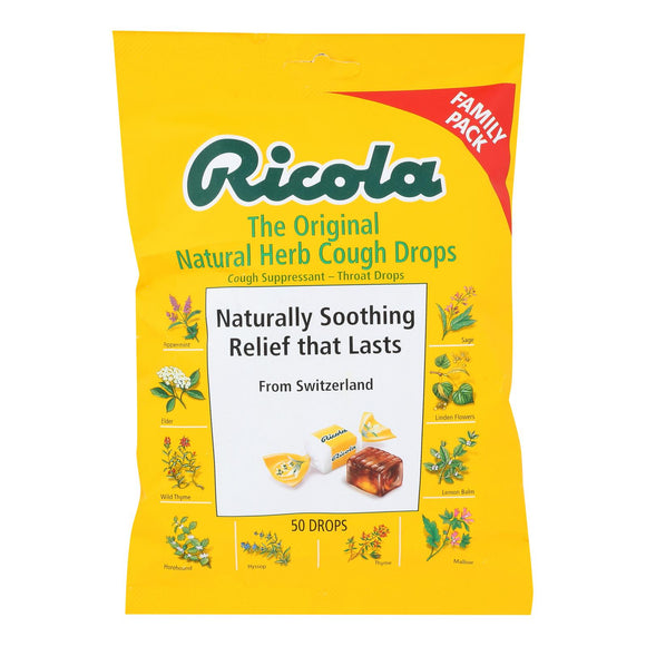 Ricola - Cough Drop Original Herb - Case Of 6-45 Ct - Vita-Shoppe.com