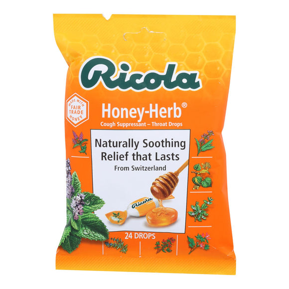 Ricola - Cough Drop Honey Herb - Case Of 8-24 Ct - Vita-Shoppe.com
