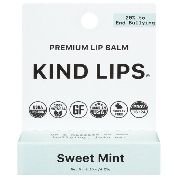 Kind Lips - Lip Balm Sweet Mint - Case Of 12-.15 Oz