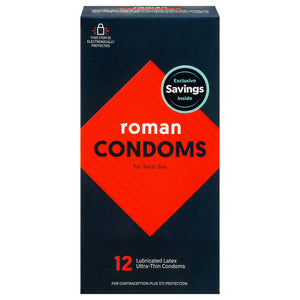 Roman - Condoms 12 Pack - 1 Each-12 Ct - Vita-Shoppe.com