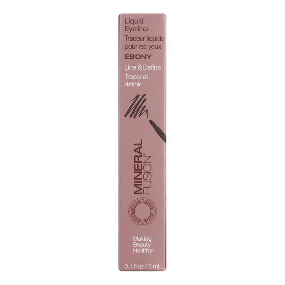 Mineral Fusion - Eyeliner Liquid Ebony - 1 Each - 0.1 Ounce - Vita-Shoppe.com