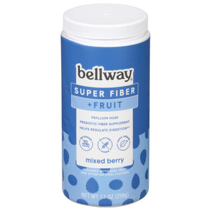 Bellway - Super Fiber + Fruit Powder Mix Berry - Case Of 4-7.7 Ounces - Vita-Shoppe.com