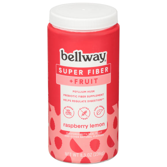 Bellway - Super Fiber + Fruit Powder Lemon Raspberry - Case Of 4-8.3 Ounces - Vita-Shoppe.com
