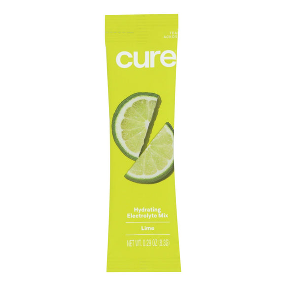 Cure Hydration - Hydration Drink Mix Lime - Case Of 8 - 0.29 Ounces - Vita-Shoppe.com
