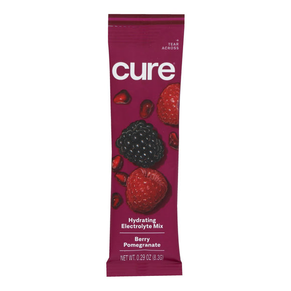 Cure Hydration - Hydration Drink Mix Berry Pomegranate - Case Of 8 - 0.29 Oz - Vita-Shoppe.com