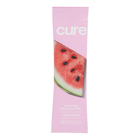 Cure Hydration - Hydrating Drink Mix Watermelon - Case Of 8 - 0.29 Ounces - Vita-Shoppe.com