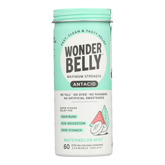 Wonder Belly - Antacids Watermelon Mint - Case Of 4-60 Count - Vita-Shoppe.com