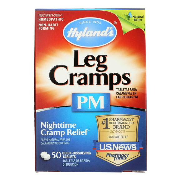 Hyland's - Leg Cramp Relief Pm - Case Of 3-50 Tablets - Vita-Shoppe.com