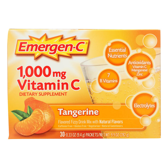 Emergen-c - Emergen-c Tangerine - Case Of 3-30 Count - Vita-Shoppe.com