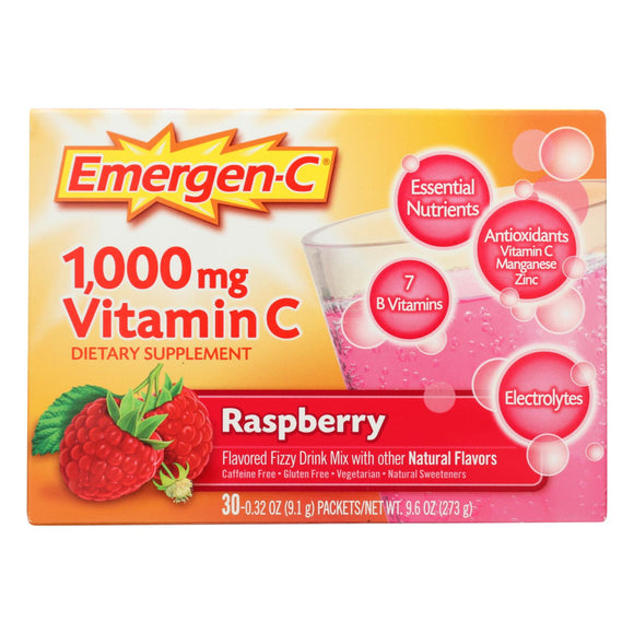 Emergen-c - Emergen-c Raspberry - Case Of 3-30 Count - Vita-Shoppe.com